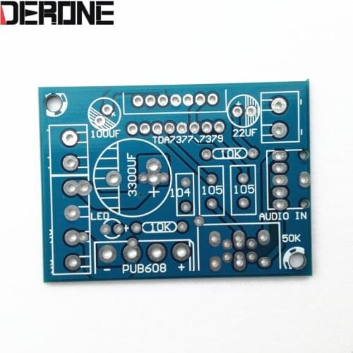 2 piece power amplifier PCB TDA7379 TDA7377 38W+38W DC9-18V or AC 8-14V for Audiophile diy