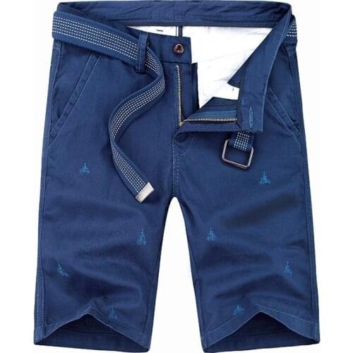 2020 Summer Brand New Men Fashion Embroidery Belted Cargo Short Men Loose Fit 100% Cotton Premium Industrial Cargo Short Men