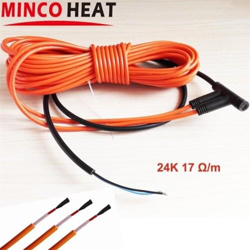 24K 1-10 set Easy Installation Underfloor Heating System Carbon Fiber Infrared Heating Floor Heating Wire Electric Floor Hotline