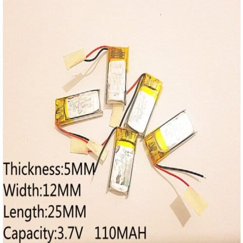 3.7V,110mAH,501225 PLIB; polymer lithium ion / Li-ion battery for GPS,mp3,mp4,mp5,dvd,bluetooth,model toy mobile bluetooth