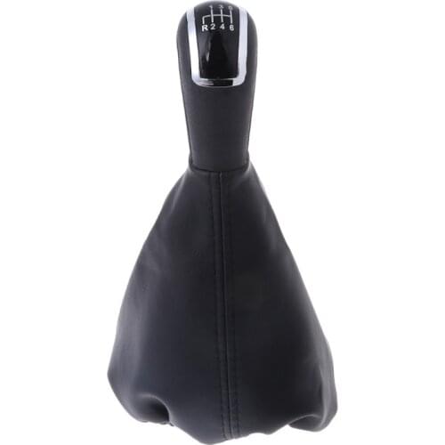 6 Speed Car Gear Shift Lever Knob Gaiter Boot For Mercedes C-Class W203 S203