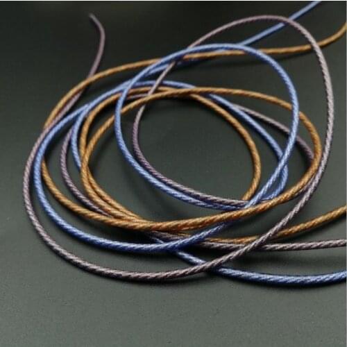 6N single crystal copper silver foil wire alloy wire headset DIY line upgrade line 21 core 1.8MM