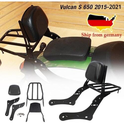 For Kawasaki Vulcan S 650 Accessories Moto Luggage Rack Rear Passenger Seat Backrest EN650 VN650 S650 15 16 2017 2018 2019 2021