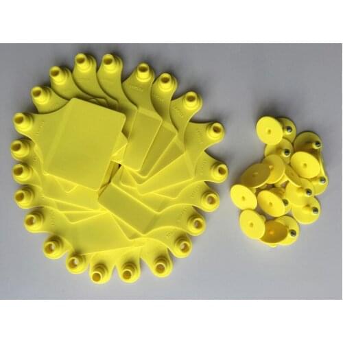 Free shipping 5pcs Cattle UHF ear tags for Animal tracking UHF RFID ear tag for cow electronic ear tags Sheeps ear tag