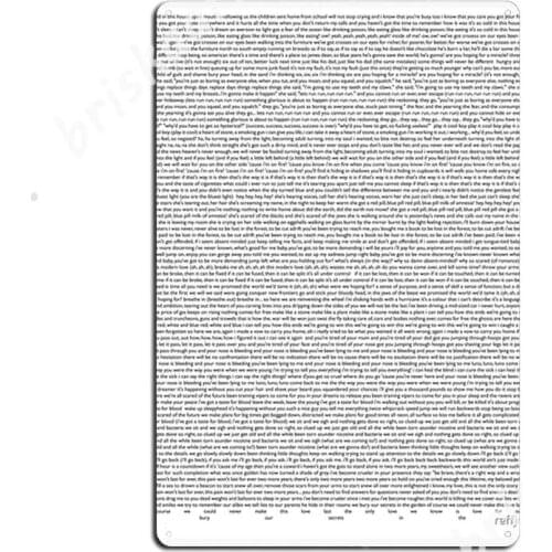 Silent Alarm Metal Signs Club Retro Kitchen Mural Painting Tin sign Posters