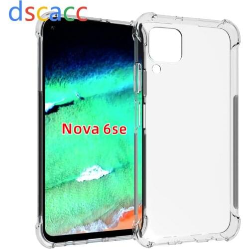 DSCACC Air Cushion TPU Case for Huawei Honor V30 V30 Pro NOVA 6 6SE 9X Premium 9X 20 Pro Lite cover case 100pcs