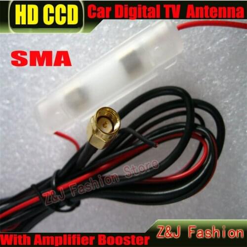 Digital TV Active Antenna Mobile Car Digital DVB-T ISDB-T Aerial with a Amplifier Booster+Free shipping Factory selling