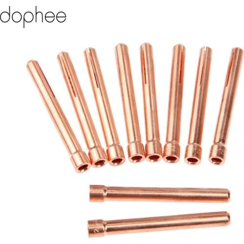 Dophee 10pcs 3/32" 10N24 TIG Collet Tips For WP17 18 26 TIG Welding Torch Series Miller Diamondback DB17 18 and DB26 Torches New