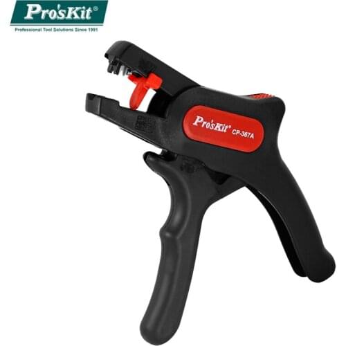 ProsKit CP-367A Wire Stripper Cutting Wires Automatic Peeling Cable Cutter Saving Effort Gun-Type Wire Stripping Pliers Tool