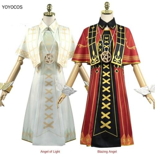 YOYOCOS Identity V Cosplay Costume Doctor Emily Dyer Holy Angel Red and White Cosplay Halloween Carnival Party Cosplay Costumes