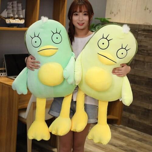 New Funny Simulation Avocado Duck Plush Toy Soft Cartoon Animal Duck Stuffed Pendant Doll Window Suction Cup Pendant Kid Gift