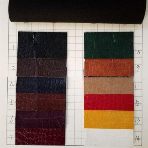 Wholesale 10 yards roll Wholesale PU Crocodile Pattern Artificial Leather Small crocodile pattern bag handbag leather fabric