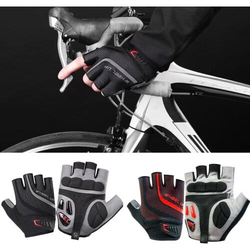 Outdoor 1Pair Half Finger MTB Road Mountain Bike Glove Cycling Gloves Anti-Slip High Elastic Breathable For Sports Cycling Glove