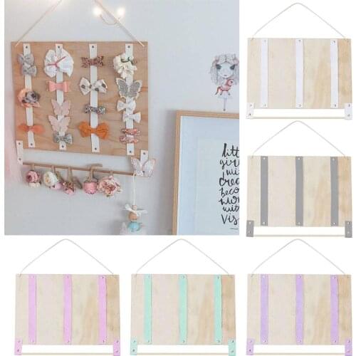 Durable Wooden Felt Hairpin Hair Clip portable Holder Storage DIY Organizer Accessories Kids washable RoomOrnament Decor