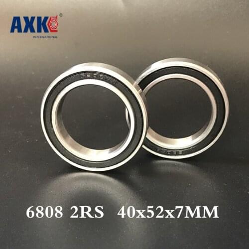 2021 Direct Selling Sale Rolamentos Ball Bearing 6808 2rs Abec-1 (10pcs) 40x52x7mm Metric Thin Section Bearings 61808rs 6808rs