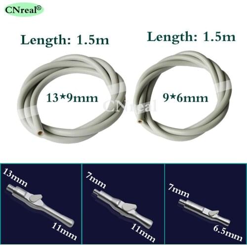 1 Piece Dental Silicone Suction Tube Hose (2 types) & Saliva Ejector Valves SE/HVE Tip Adaptor (3 types)