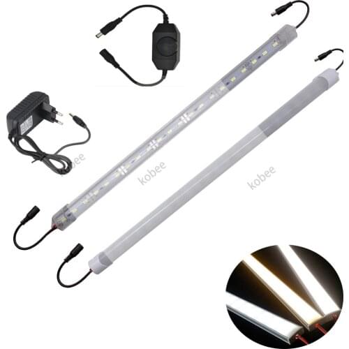 Dimmable LED Tube Light 12V High Brightness 5630 50cm LED Bar Lights LED Kitchen Light LED Bar Light Lighting with power adapter