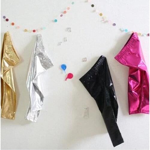 2021 Spring Korean Star Metallic Childrens Leggings