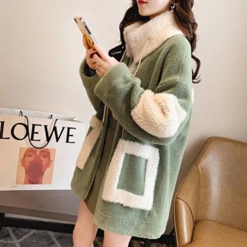 2021 Autumn Winter Women Fashion Long Sleeve Velvet Plus Warm Sweatshirt Zip-up Big Pocket Stylish Casual Jacket Coat Cardigans