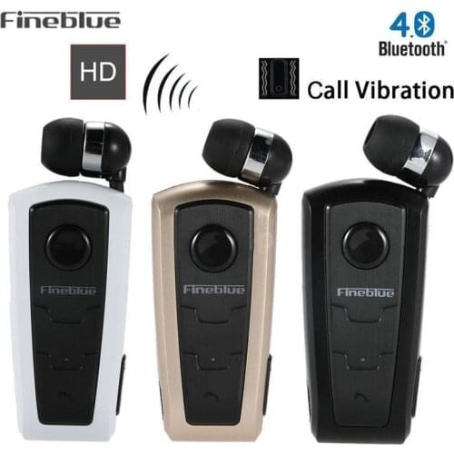 100% Original Fineblue F910 Wireless Bluetooth V4.0 Headset In-Ear Vibrating Alert Wear Clip Hands Free Earphone For Smartphones