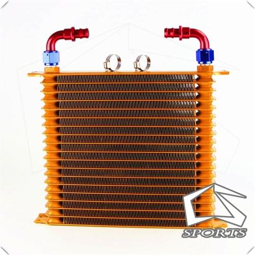10.6"x12"x2" AN10 Trust 19 Row Engine Oil Cooler +2pcs Fittings