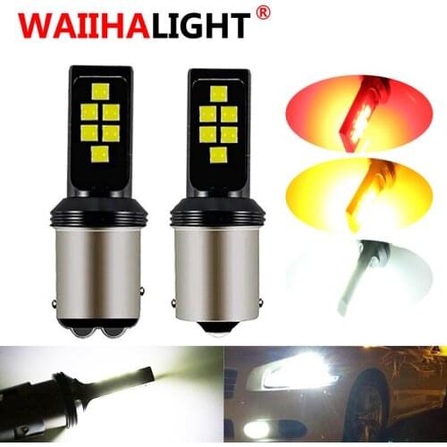 2X Super Bright S25 1156 BA15S 1157 BAY15D P21/5W Canbus Car Led Light Bulbs For Auto Turn Signal Reverse Brake Lamp 12V DC