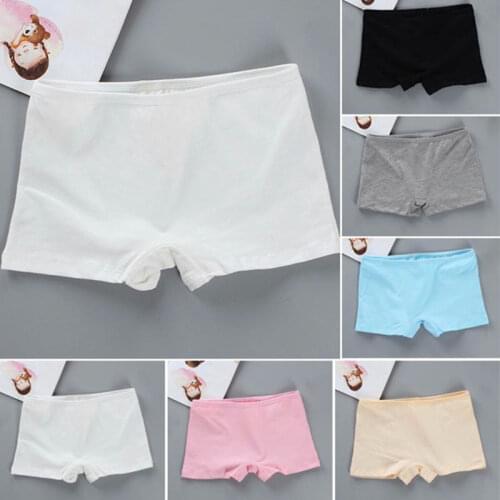 Children Underwear Cotton Girls Panties Underpants Toddler Boxer Shorts For 8-15T