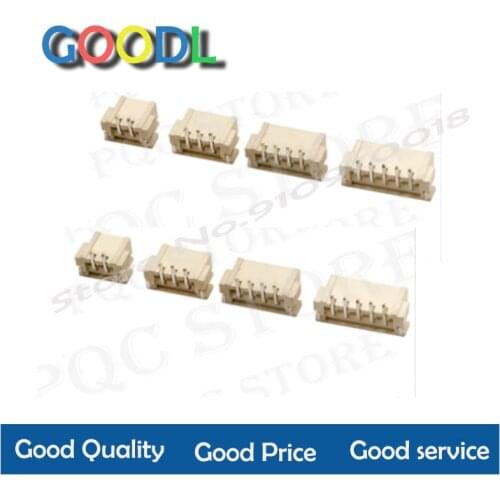 5 Pçs/lote XH2.54 Right Angle Pin Header Conector 2P 3P 4P 5P 6P 7P 8P 2.54mm Passo JST XH Para PCB