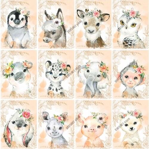 5D Diamond Painting Animals Horse Full Drill Square Diamond Mosaic Elephant Embroidery Cross Stitch Kits Needlework Home Decor