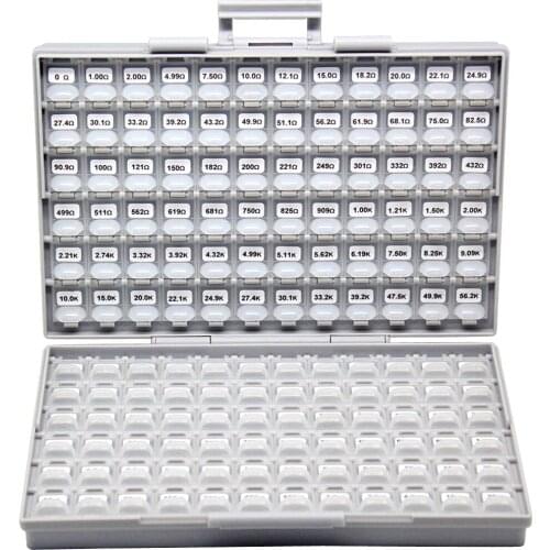 AideTek Surface Mount 0805 Size 96 values of resistors+48 values capacitor kit RC0805