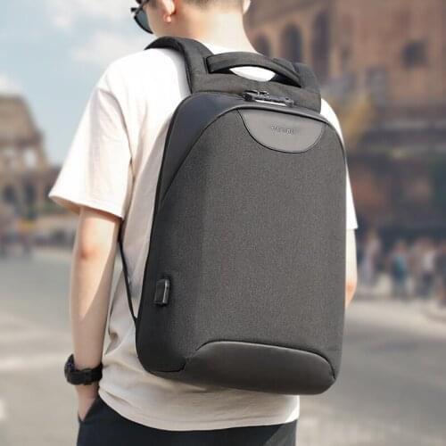 Anti theft Fashion Men Backpacks 15.6inch USB Charging Laptop Backpack 2020 School Backpack For Men For Teenager