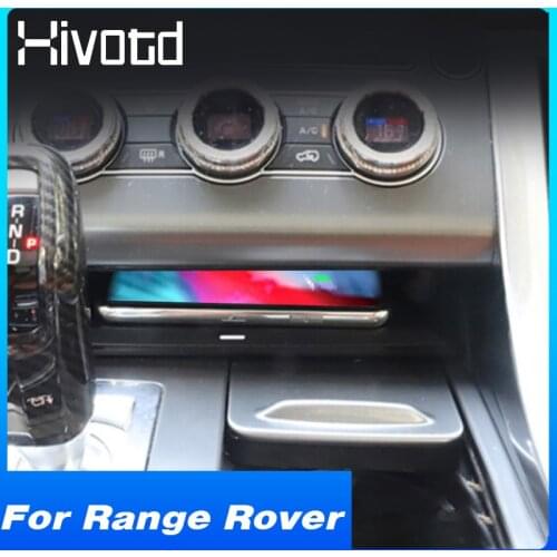 Car Wireless Charger Quick Phone Charging Board Pad Modification Parts Interior Accessories For Land Rover Range Rover 2014-2017