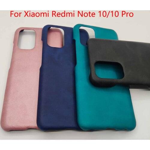 Note 10 Xiaomi Redmi note 10 Pro Vegan PU Leather Case Cover Light Luxury Anti-fall skin Protective Shell for Redmi Note10 pro