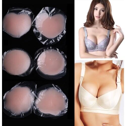 Flower,Round,Heart-shaped new Fashion Reusable Self-Adhesive Silicone Breast Nipple Cover Bra Pasties Pad