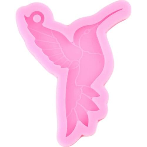 Super Glossy Resin Hummingbird Mold Birds Epoxy Craft Keychain Silicone Mould Polymer Clay DIY Jewelry Making Pendant Moulds