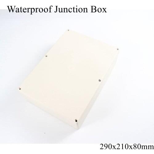 290x210x80mm Waterproof Plastic Enclosure Box Outdoor Cable Connection Junction Electrical Project Case ABS IP65 290*210*80mm