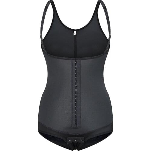 Latex Bodysuit Women Shapewear Rubber Open Crotch Workout waist trainer body shaper Steel Bone Slimming gaine amincissante femme