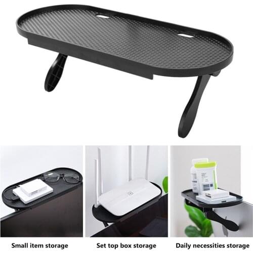 Multi-functional Storage Rack Adjustable Screen Top Shelf TV Computer LCD Display Rack Screen Storage Bracket Office Rack Holder