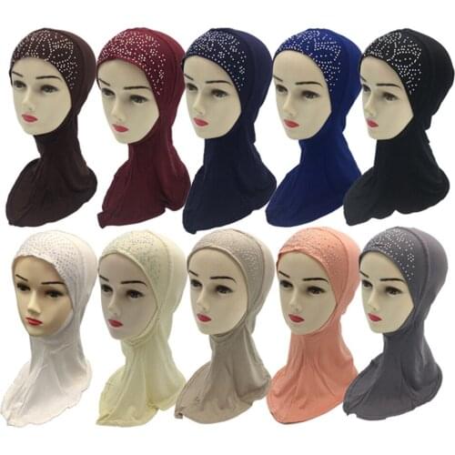 Muslim Fashion Women Inner Hijab Cap Islamic Ladies Headwear Scarf Neck Cover Bonnet Arab High Quality Underscarf Hats