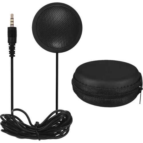 Mini Microphone Omni-directional Desktop Condenser Computer MIC 3.5mm 4-Pole TRRS Plug PC Laptop for Samsung Huawei Smartphone