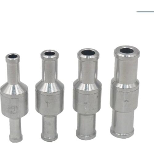 6/8/10/12mm Aluminium Alloy One Way Fuel Non Return Check Valve Petrol Diesel for Car Vacuum Hose Oil Water Pumps