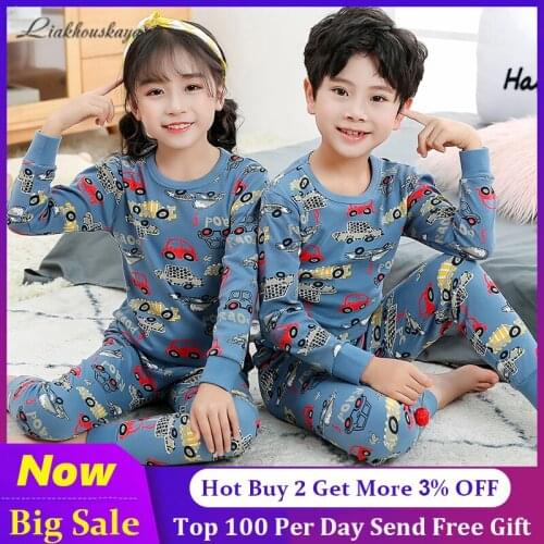 2-15Y Teenage Girls Pajamas Kids Boys Sleepwear New Spring Cotton Sets Children Homewear Pajamas For Boy Pyjamas Kids Nightwear