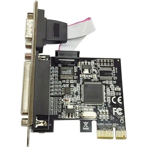 PCI Express 1X to single Serial single Parallel Port Expansion Card I/O PCIe riser card TXB069