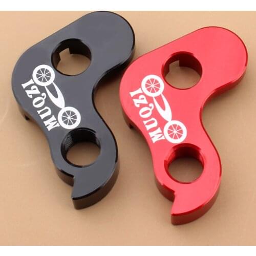 Folding Bike Rear Derailleur Hanger Tail Hook Outside 3 Speed Refit Adapter 7075 Aluminum Alloy Cycling Accessories Black/Red
