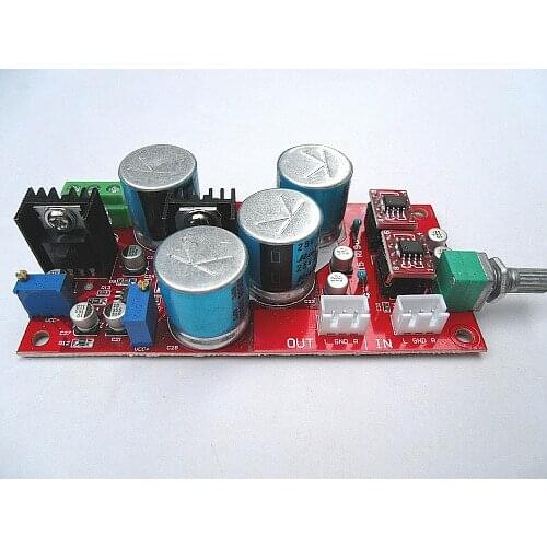 Reference "music fax" circuit design OP275 Fever-class op amp Preamplifier board LF353+LM317+LM337 Servo power supply