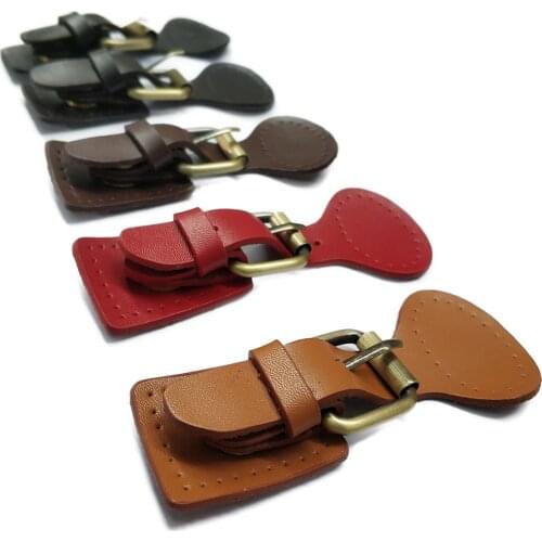 Genuine Leather Bag Magic Buttons Bronze Hasp Buckle Handmade Pack Buckles for Women Girls DIY Crossbody Handbag Accessories