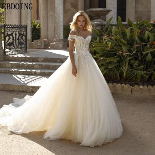 Wedding Dresses for Bride A-line Sweetheart Neckline Tulle Marriage Long Floor-length Plus Sizes Customer-Made Wedding Gown