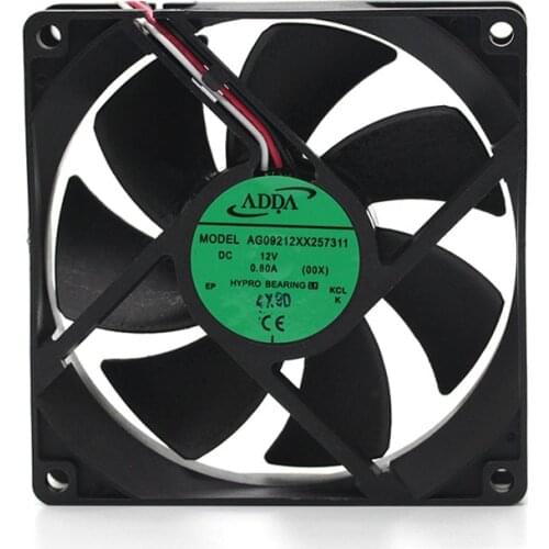 AG09212XX257311 For ADDA 12V 0.8A 9CM 9225 Max Airflow Rate Chassis cooling Fan