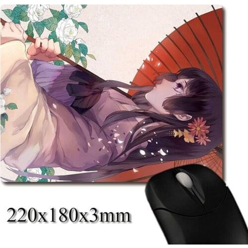 Japan anime hell girl CG printed Heavy weaving anti-slip rubber pad office mouse pad Coaster Party favor gifts 220x180x3mm