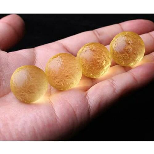1pcs 2cm yellow Gem Moldavite Meteorite Egg Impact Class Czech